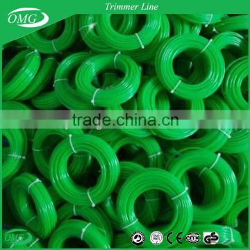 Economical Grade Green Color 15M/Coil Nylon Grass Trimmer Line in Bulk