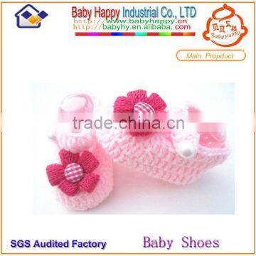 New style girl knitted baby shoes