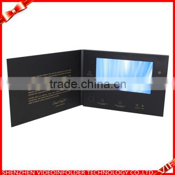 Paper Material and Business Gift Use Video Greeting Card 7inch