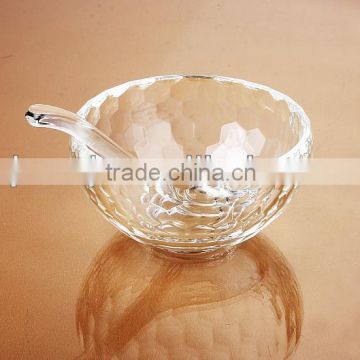 unique crystal bowl for home decoration dinnerware glass bowl