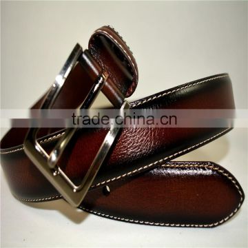3.8CM formal wear real leather genuine leather zinc pin buckle fashion belts for men