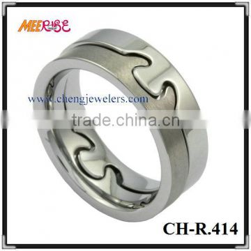 Fashion tungsten gay engagement rings
