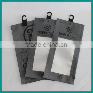 Aluminium foil material hang palstic bag with high quality