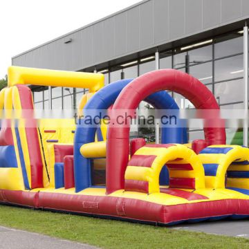 Commercial kids and adult inflatable obstacle course equipment hot sale