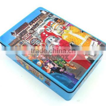 High Quality Rectangle Card Game Metal Tin Box with High End Printing