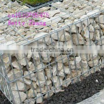 High Zinc Galvanized Gabion Boxes/PVC coated Gabion Baskets/stone cage (direct factory)