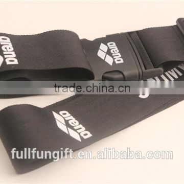 Custom design polyester/nylon/pp material luggage strap belt for promotional gifts