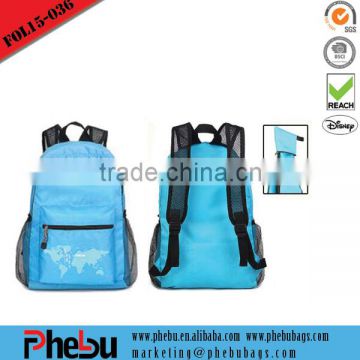 Promotional Polyester Foldable Cheap Waterproof Backpack(FOL15-036)