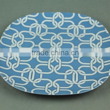 M1013C-0 10.50 and 8.75 inch melamine dinner plate,square plate