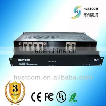 1-8ch broadcast audio/video fiber converter