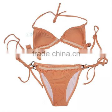 2014 Fashion Cheap Extreme Hot Sexy Girls Orange Bikini