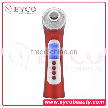 Skin Inspection Women Best Anti-wrinkle Beauty Hand Held Vibrational No-Needle Anti-aging Mesotherapy Device Ultrasonic Photon Multi-Function Beauty Equipment Cool Light
