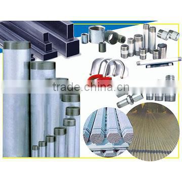 ERW Steel Pipes and Carbon steel Fittings