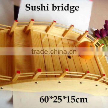 Wooden/bamboo sushi bridge