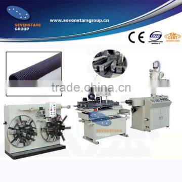 PE PP PVC single wall corrugated pipe extusion machine