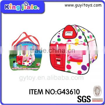 Kids play tent post office