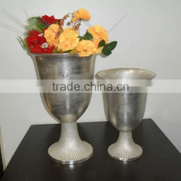 Flower Vase for Home Decoration Silver Plated