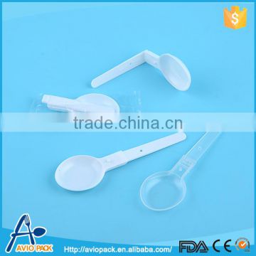Unique design eco friendly foldable plastic PP soup spoon set