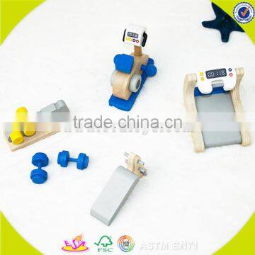 New invention Mini cheap christmas wooden toy gym for children DIY gym equipment toy for baby W06B033