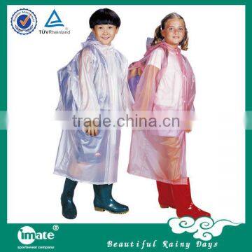 yellow fashion pvc raincoat