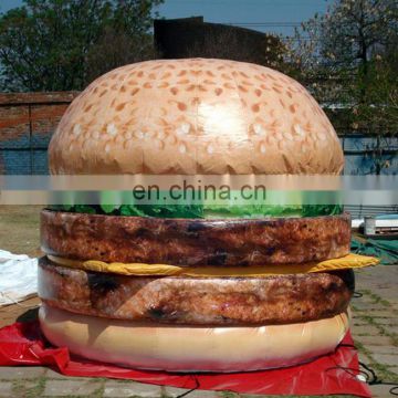 Guangzhou giant cheap PVC tarpaulin inflatable hamburger model
