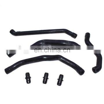 Free Shipping! Engine Crankcase Breather Hose Set W/ Connectors For Mercedes W202 W203 W210