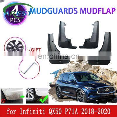 New 4PCS for Infiniti QX50 P71A 2018 2019 2020 Mudguards Mudflap Fender Mud Flaps Splash Front Rear Baffle Protect Accessories