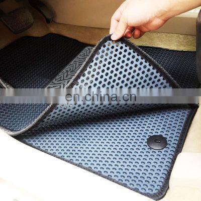 Top quality full set position double layer mat car floor mat For Skoda Fabia