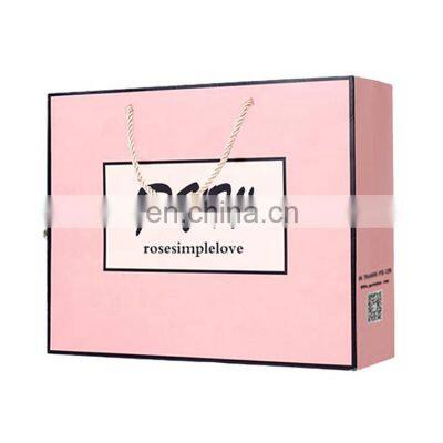 custom print paper packaging jewelry gift bags with logo white craft paper bag