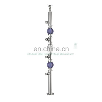 A205 Outside Deck Pipe Railing Baluster Stainless Steel Furniture Railing Tube For Deck Railing