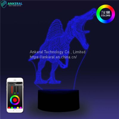 Dinosaur 3D Lamp Smart APP Bluetooth Control 3D Light