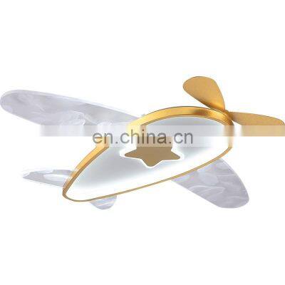 Fashion Children Girls Boys Room LED Cartoon Airplane Ceiling Light Bedroom Aircraft Ceiling Lamp