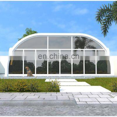 Top Quality Outdoor Fast install Prefabricated Luxury villa EPS Prefab Dome House For Sale