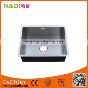 Hot selling SUS304 zero radius handmade kitchen sink HD6045H-V