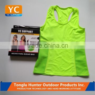 Neoprene slimming colorful body shaper running shirt