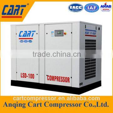 LSD-100A Low noise 75KW Stationary Screw Air Compressor for factory