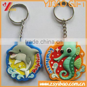 Custom Animal Shape Soft PVC Keychain, Silicone Keyring