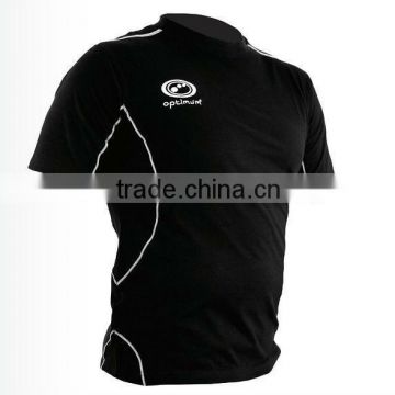 High Quality Mens Custom Made Cool-looking but Cheap T-shirt that made of 100% cotton with Custom Emb Logo Welcomed