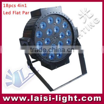 led light 18pcs*10W Flat PAR Light 4in1 RGBW Led par light