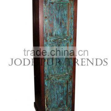 Indian Antique Furniture, Rreproduction Antique Wardrobes WOODEN ANTIQUE ALMIRAH WITH DRAWER Reclaimed Wooden Almirah