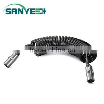 Trailer Car PU Spring 7 pin Coiled Cable
