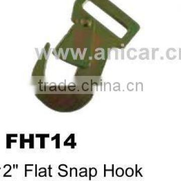 FHT14 2" Flat Snap Hook for Tie Down webbing