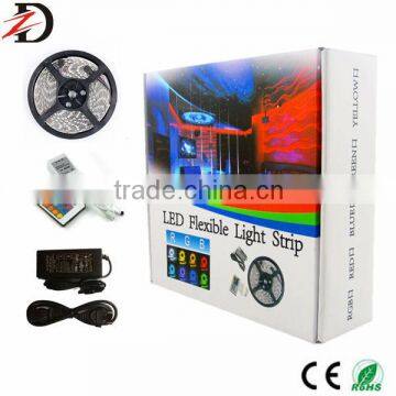 300LEDs RGB 5050 SMD LED Strip and Remote Control and 5A Power