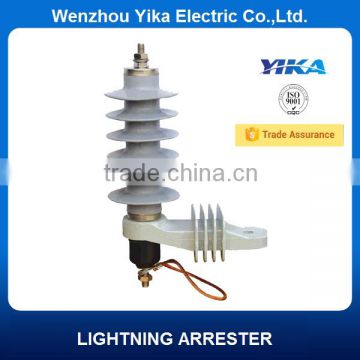 Wenzhou Yika 5KA /10KA 12KV Polymeric Surge Arrestor Silicon Surge Arrester