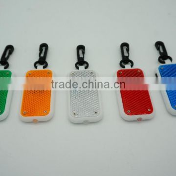 Wholesale Plastic Reflective Keychain Flash Light