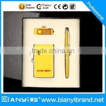 customized logo promotional pen with own patented product with power bank and USB Flash driver for gift