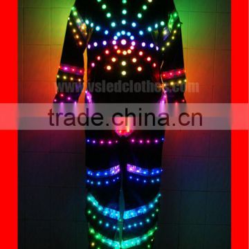 dmx led light costume, synchronous led tron costume