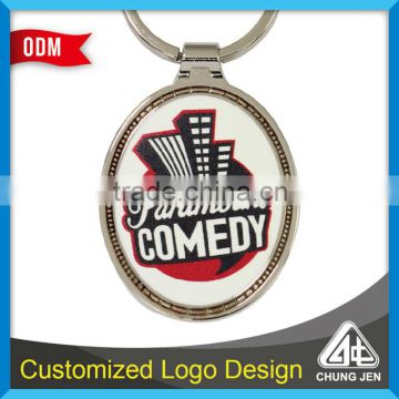 Factory Price Creative print logo cheap keychain