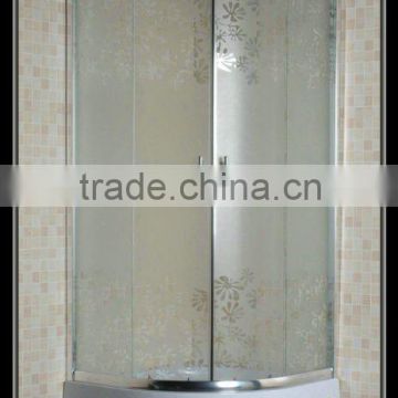 sector sandblasted glass bathroom (S131 blossom A)