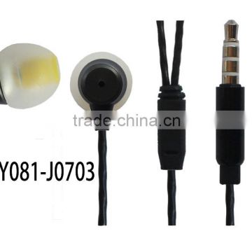 Factory Supply Fashionable metal earphone with mic for smart mobile phone